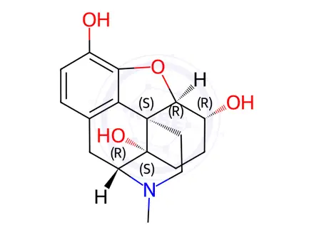Chemical structure of 6β-Oxymorphol