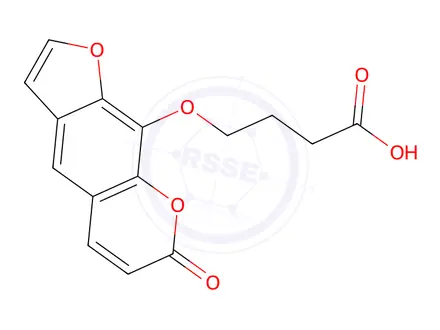 Chemical structure of (4-Psoralen-8-yloxy)butanic acid
