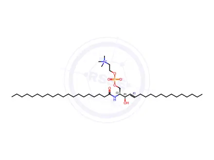 Chemical structure of C20 Sphingomyelin (d18:1/20:0)
