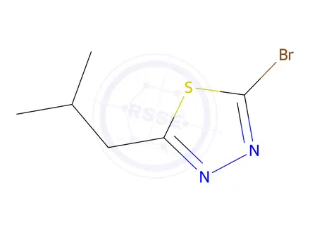 Chemical structure of 2-Bromo-5-isobutyl-1,3,4-thiadiazole