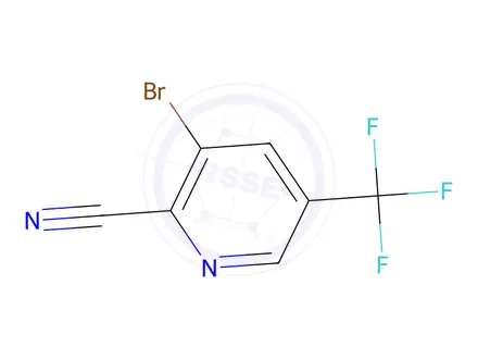 Chemical structure of 3-Bromo-5-(trifluoromethyl)picolinonitrile