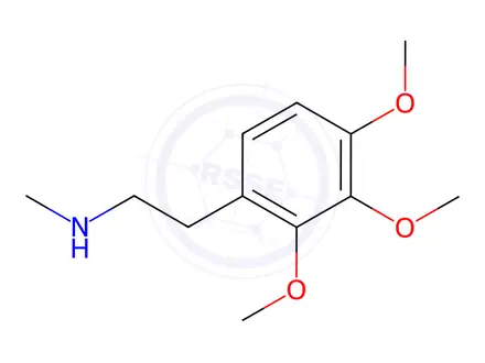 Chemical structure of N-methyl-2-(2,3,4-trimethoxyphenyl)ethan-1-amine