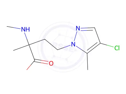 Chemical structure of 4-(4-Chloro-5-methyl-1h-pyrazol-1-yl)-2-methyl-2-(methylamino)butanoic acid