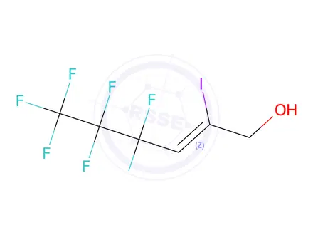 Chemical structure of 4,4,5,5,6,6,6-Heptafluoro-2-iodohex-2-en-1-ol