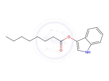 Chemical structure of 3-INDOXYL CAPRYLATE
