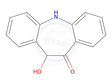 Chemical structure of 11-Hydroxy-5H-dibenzo[b,f]azepin-10(11H)-one