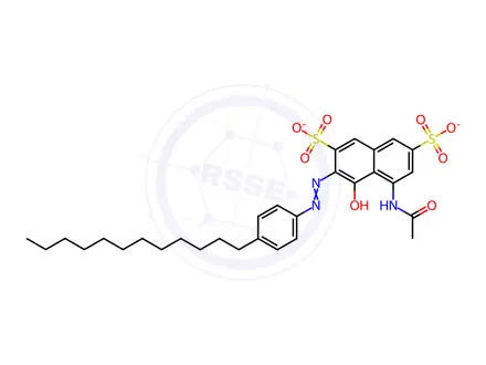 Chemical structure of Acid Red 138 (~35% Dye Content)
