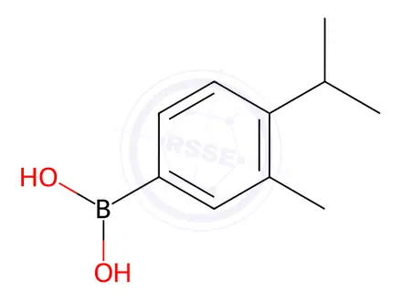 Chemical structure of Boronic acid, [3-methyl-4-(1-methylethyl)phenyl]-