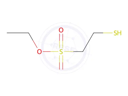 Chemical structure of 2-Mercaptoethanesulfonic Acid Ethyl Ester