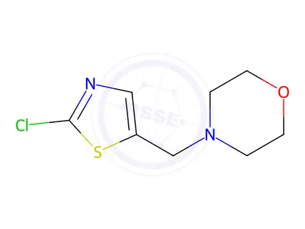 Chemical structure of 4-[(2-chloro-1,3-thiazol-5-yl)methyl]morpholine