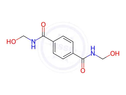 Chemical structure of Terephthalic acid bis-(hydroxymethylamide)
