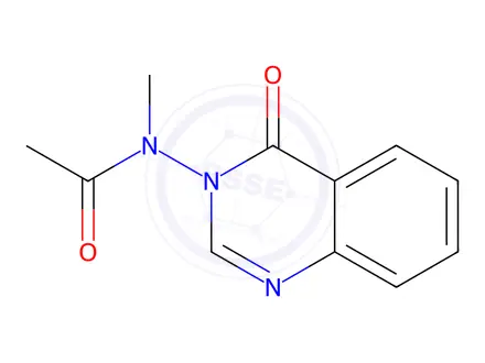 Chemical structure of N-Methyl-N-(4-oxoquinazolin-3(4H)-yl)acetamide