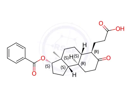 Chemical structure of 3,5-Seco-A-norestran-3-oic Acid 17β-Hydroxy-5-oxo-benzoate