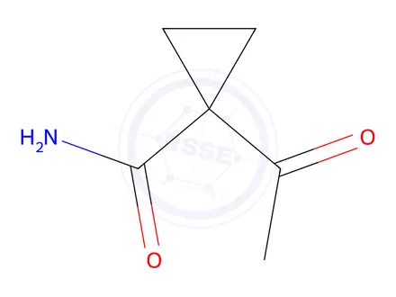 Chemical structure of 1-Acetylcyclopropane-1-carboxamide