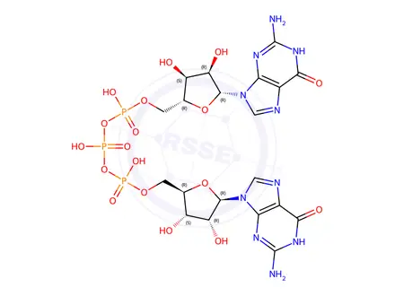 Chemical structure of DIGUANOSINE TRIPHOSPHATE AMMONIUM SALT
