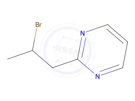 Chemical structure of 2-(2-Bromopropyl)pyrimidine