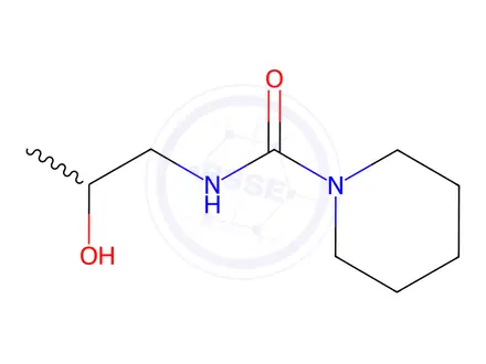 Chemical structure of N-(2-hydroxypropyl)piperidine-1-carboxamide