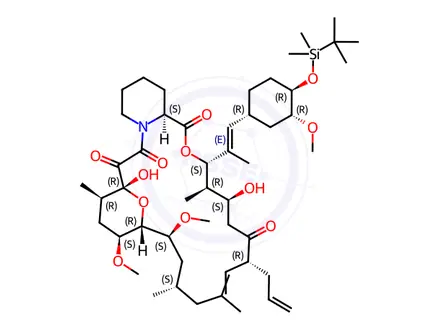 Chemical structure of 33-tert-Butyldimethylsilyloxy-FK 506