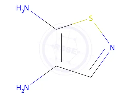 Chemical structure of 4,5-Isothiazolediamine(9CI)