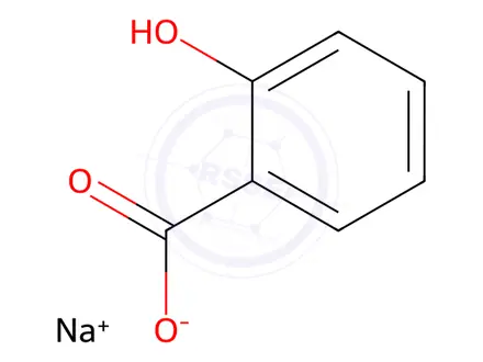 Chemical structure of Sodium salicylate