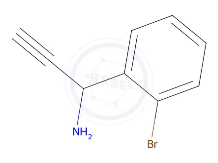 Chemical structure of 1-(2-Bromophenyl)prop-2-yn-1-amine