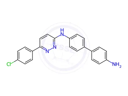 Chemical structure of N4-(6-(4-Chlorophenyl)pyridazin-3-yl)-[1,1'-biphenyl]-4,4'-diamine