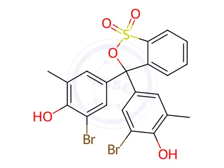 Chemical structure of Bromocresol Purple