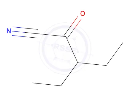 Chemical structure of 2-Ethylbutanoyl cyanide
