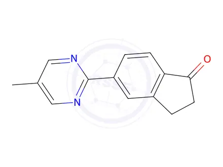 Chemical structure of 5-(5-Methylpyrimidin-2-yl)-indan-1-one