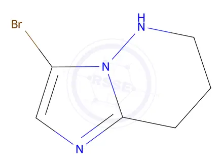 Chemical structure of 3-Bromo-5,6,7,8-tetrahydroimidazo[1,2-b]pyridazine