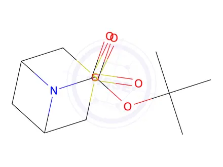 Chemical structure of Tert-Butyl 3-Thia-6-Azabicyclo[3.1.1]Heptane-6-Carboxylate 3,3-Dioxide