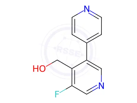 Chemical structure of (5-fluoro-[3,4'-bipyridin]-4-yl)methanol