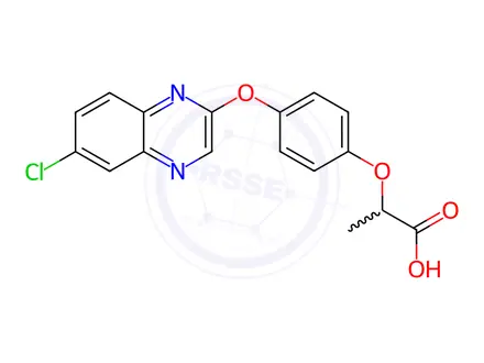 Chemical structure of Quizalofop