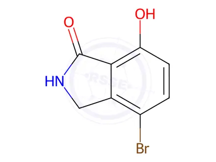 Chemical structure of 4-Bromo-7-hydroxy-2,3-dihydro-isoindol-1-one
