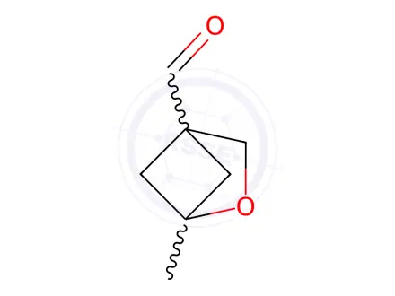 Chemical structure of 2-Oxabicyclo[2.1.1]hexane-4-carboxaldehyde, 1-methyl-