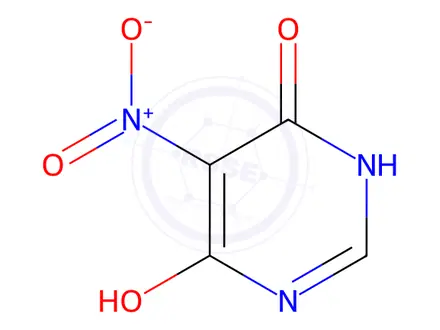 Chemical structure of 4,6-Dihydroxy-5-nitropyrimidine