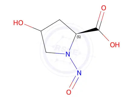 Chemical structure of N-Nitroso-4-Hydroxy-Prolin