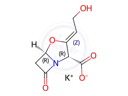 Chemical structure of Potassium clavulanate