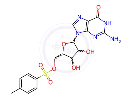 Chemical structure of 5'-O-Tosylguanosine
