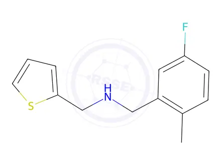 Chemical structure of [(5-fluoro-2-methylphenyl)methyl][(thiophen-2-yl)methyl]amine