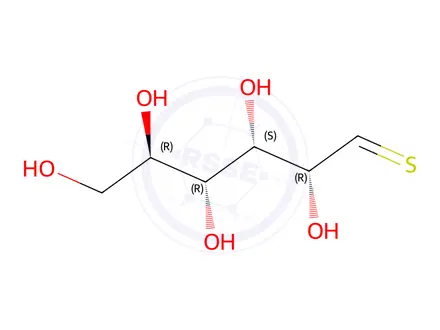 Chemical structure of (2R,3S,4S,5R,6S)-2-(hydroxymethyl)-6-mercaptotetrahydro-2H-pyran-3,4,5-triol