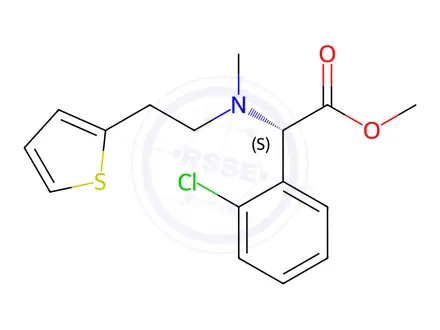 Chemical structure of S-Clopidogrel N-Methyl Impurity