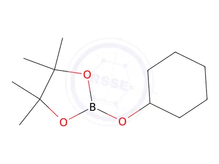 Chemical structure of 2-(Cyclohexyloxy)-4,4,5,5-tetramethyl-1,3,2-dioxaborolane