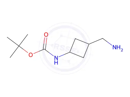 Chemical structure of tert-butyl (3-(aminomethyl)cyclobutyl)carbamate