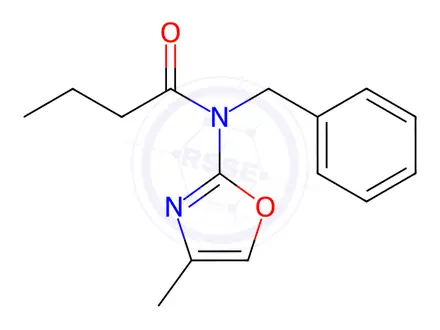 Chemical structure of N-Benzyl-N-(4-methyloxazol-2-yl)butyramide