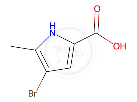 Chemical structure of 4-Bromo-5-methyl-1H-pyrrole-2-carboxylic acid