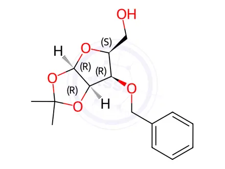 Chemical structure of 3-O-Benzyl-1-O,2-O-isopropylidene-β-L-lyxofuranose