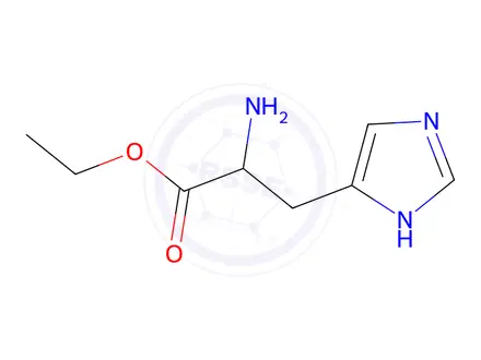 Chemical structure of Histidine Impurity 72 Hydrochloride (R-Histidine Ethyl Ester Hydrochloride)