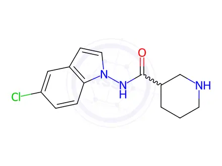 Chemical structure of N-(5-Chloro-1H-indol-1-yl)piperidine-3-carboxamide