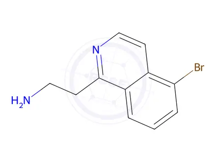 Chemical structure of 2-(5-Bromoisoquinolin-1-yl)ethan-1-amine